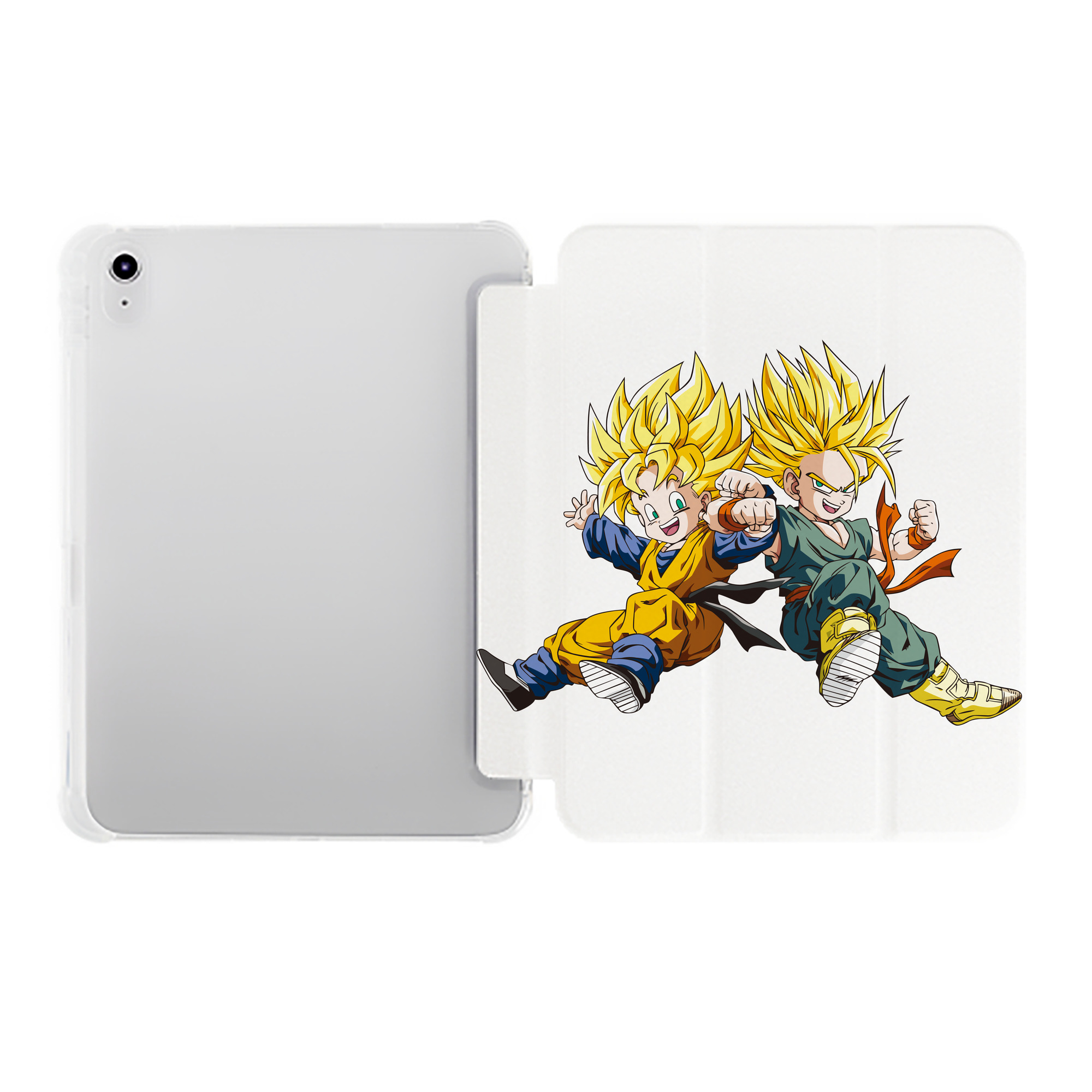 （画像用） ドラゴンボール 孫悟空（そん ごくう）Son Goku カカロット DRAGON BALL Kakarotto IPad ケース ペン収納付き 三つ折りスタンド PUレザー×シリコン 対応機種9.5/10.5/10.9インチ